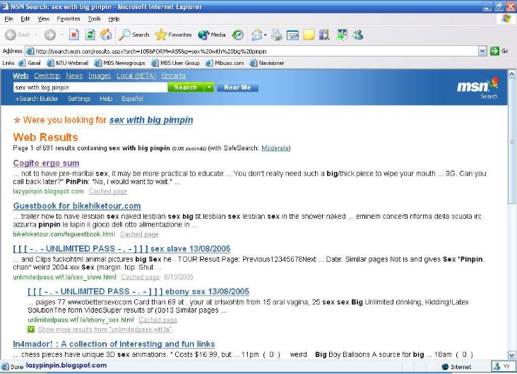 Child Porno site